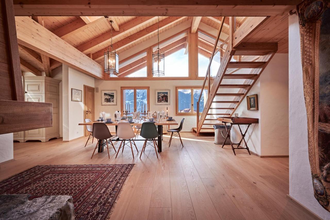 Chalet Baergsunna Penthouse Wengen Bagian luar foto