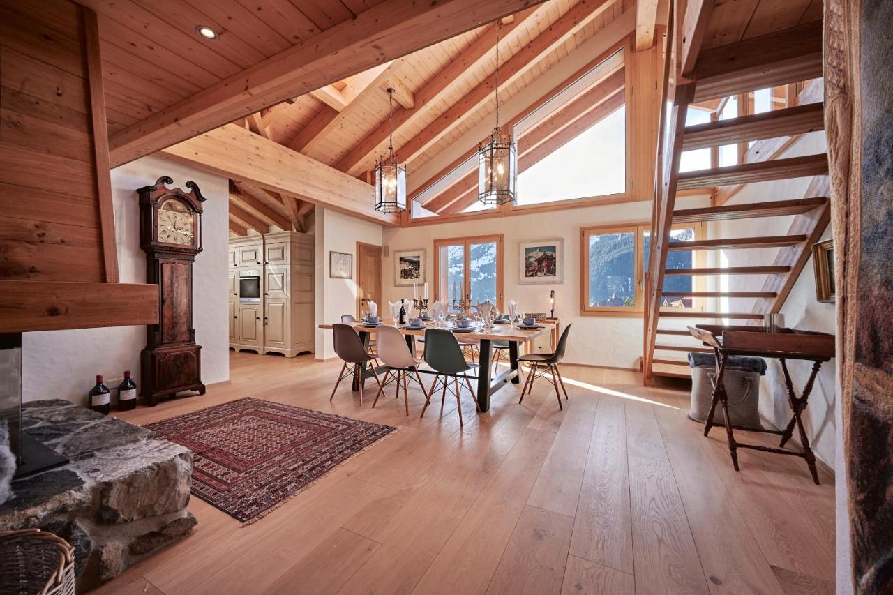 Chalet Baergsunna Penthouse Wengen Bagian luar foto