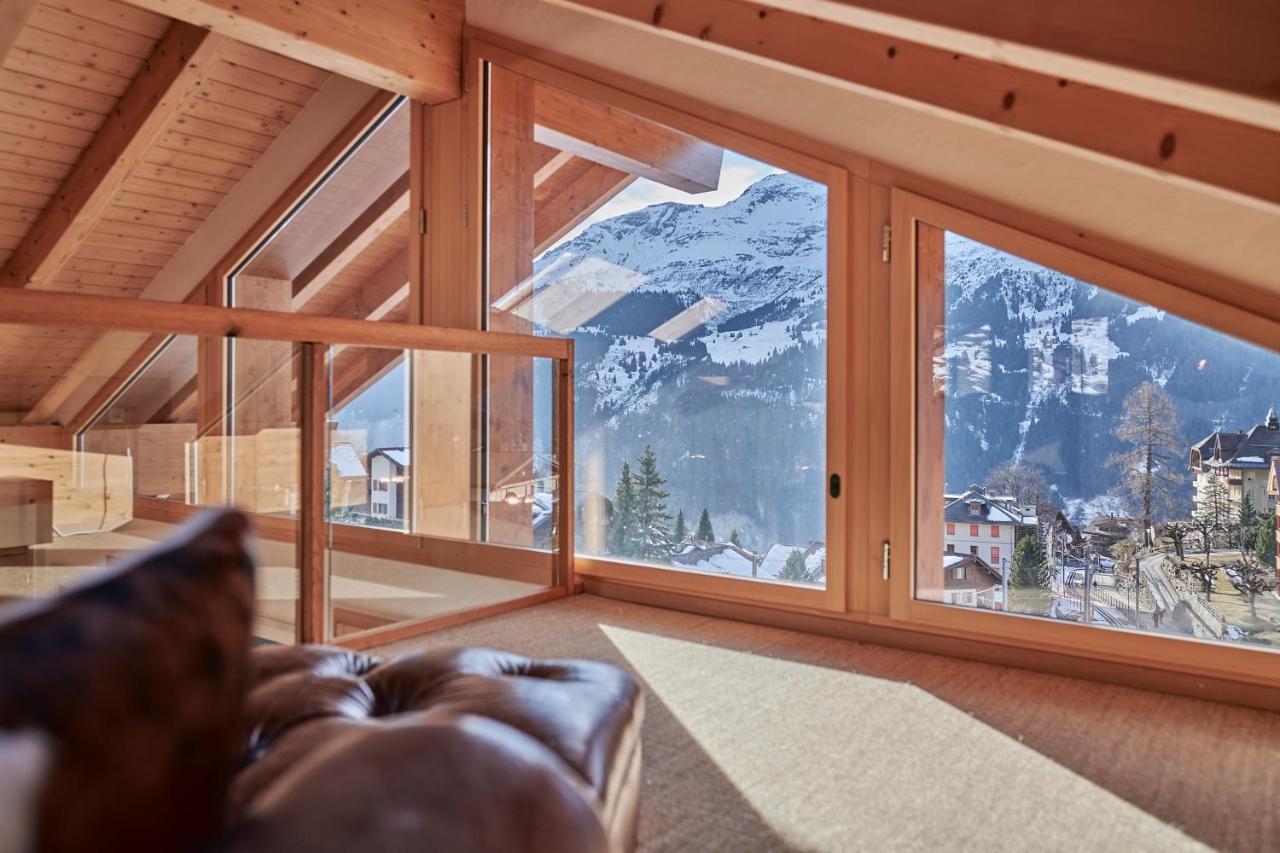Chalet Baergsunna Penthouse Wengen Bagian luar foto