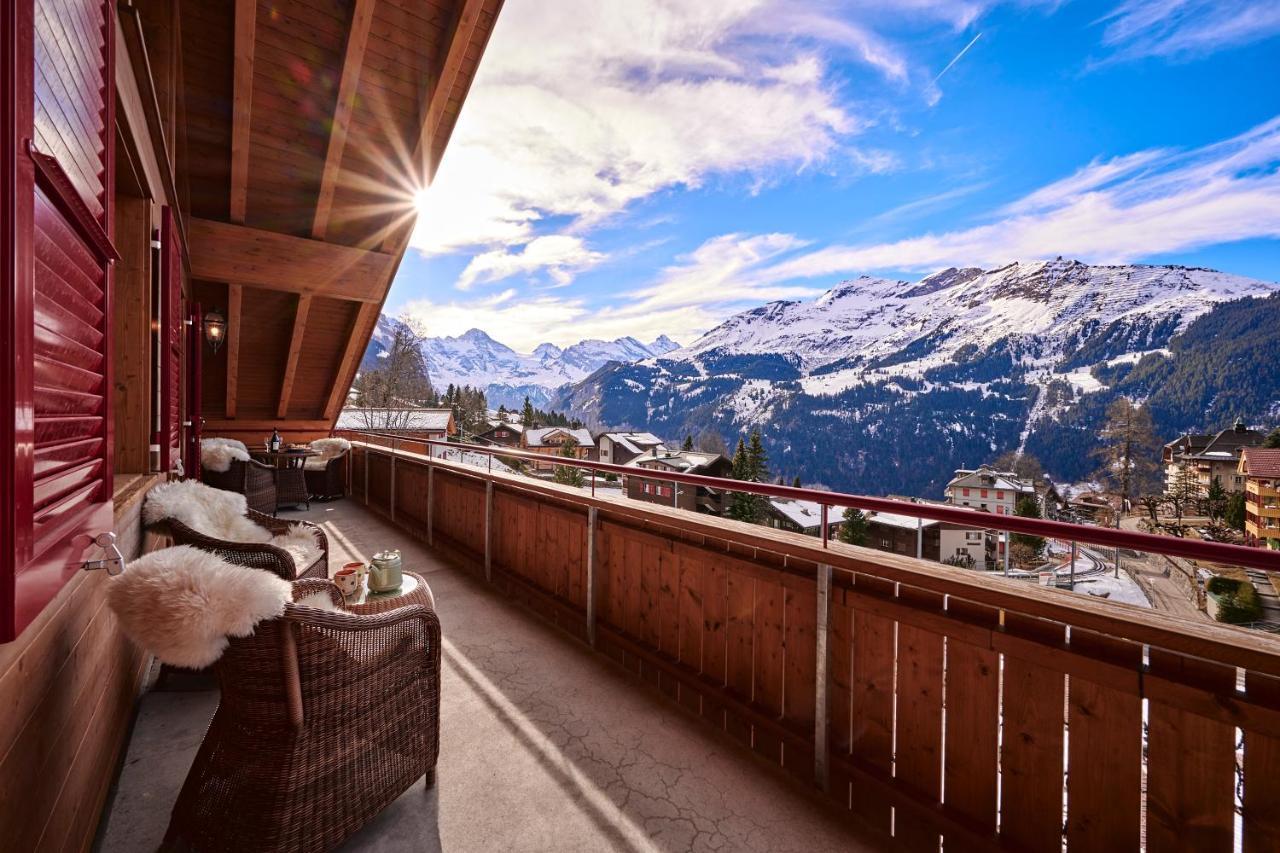 Chalet Baergsunna Penthouse Wengen Bagian luar foto