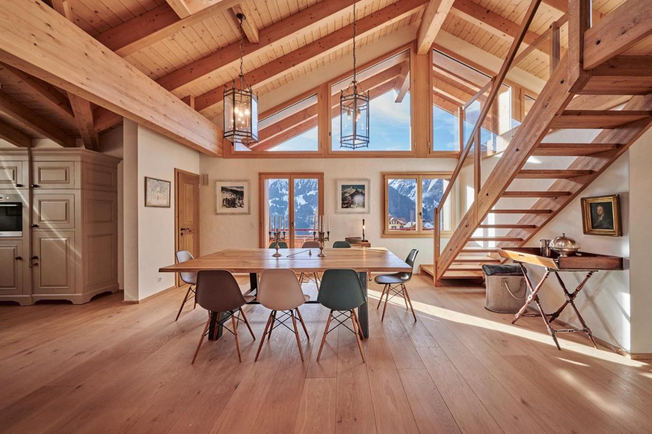 Chalet Baergsunna Penthouse Wengen Bagian luar foto